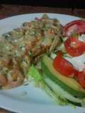 Filete en salsa de camarón