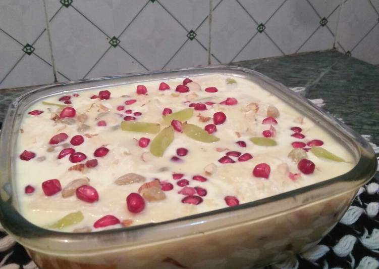 Step-by-Step Guide to Prepare Quick Fruit jelly custard