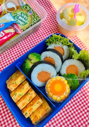 Foto resep Bekal sekolah, Dadar Telur dgn sosis & wortel
