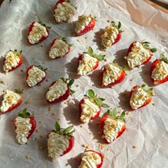 A picture of No Bake Strawberry Dessert.