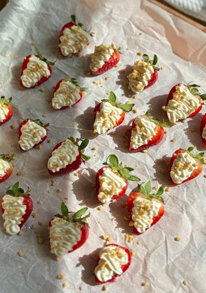A picture of No Bake Strawberry Dessert.