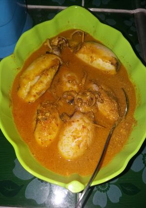 Foto resep Cumi gulai isi tahu