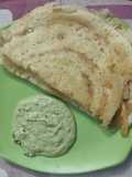 Idli/Dosa Batter. Soyabean seeds Dosa & Green coconut chutney
