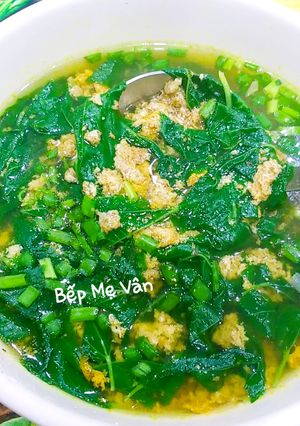 Hình của món Canh rạm rau đay.