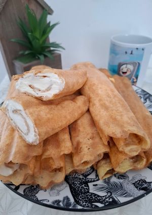 Kontaktgrilles palacsinta mascarponés töltelékkel recept fotója