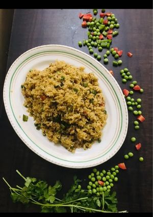 A picture of Vegetable fried rice.