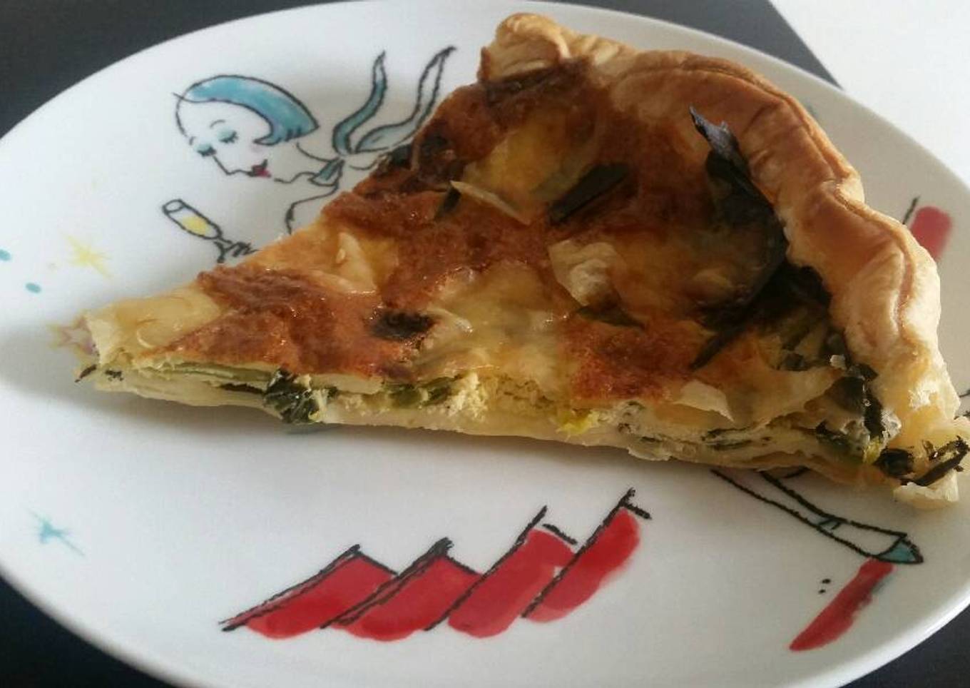 Tarte poireaux bourguignonne