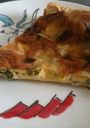 Une photo de Tarte poireaux bourguignonne