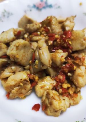 รูปของ อกไก่ผัดพริกเกลือ