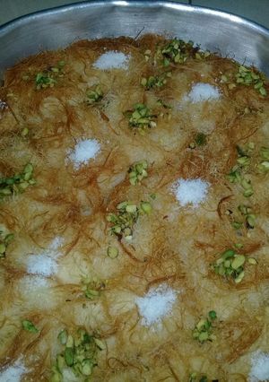 صورة لوصفة كنافة بالقشطة