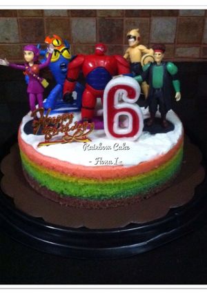 Foto resep Rainbow Cake Kukus