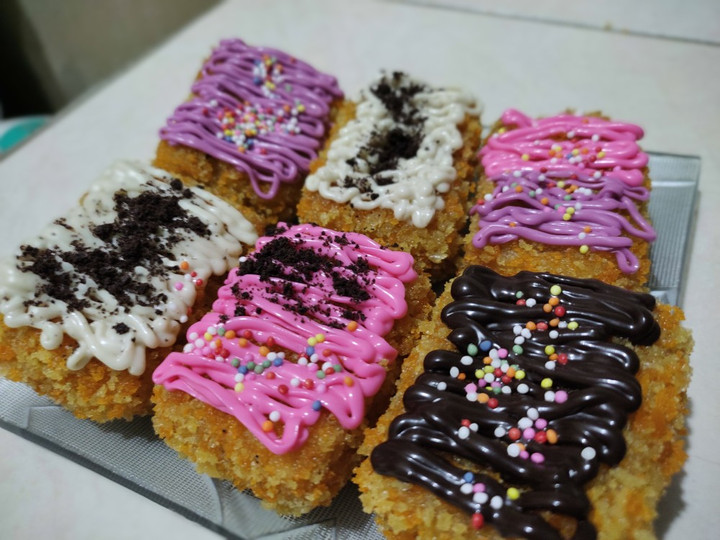 Langkah Mudah untuk Menyiapkan Pisang Nugget Topping Glaze, Enak