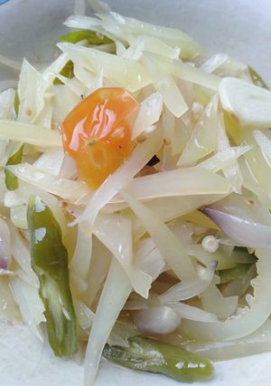 Foto resep Tumis pepaya muda