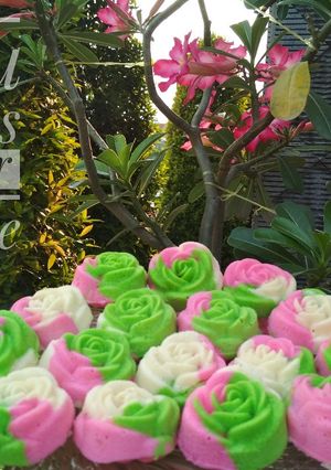 Foto resep Bolu kukus mawar simple