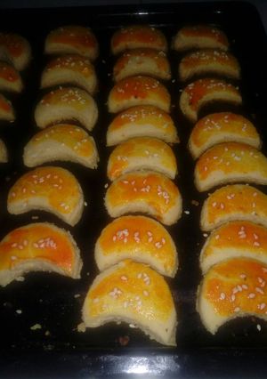 Foto resep Kue kacang tabur wijen