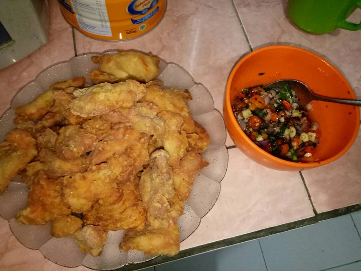 Cara Mudah Menyiapkan Resep Ayam crispy sambal matah simple😊 yang Lezat Anti Ribet, Lezat Sekali