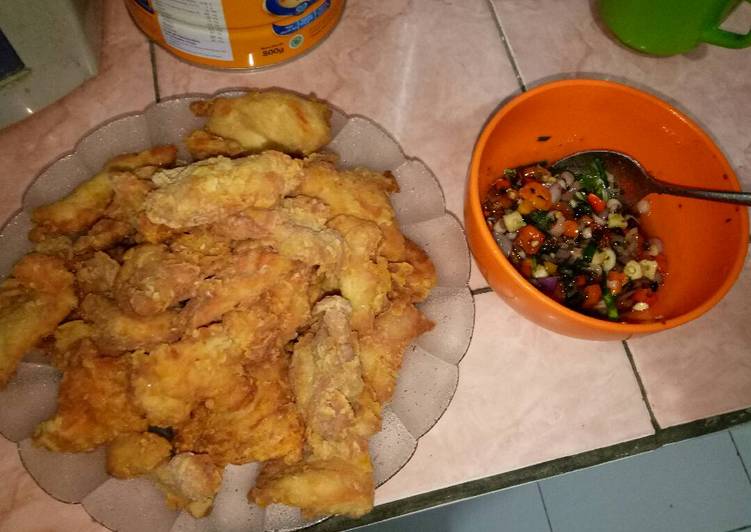 Ayam crispy sambal matah simple😊