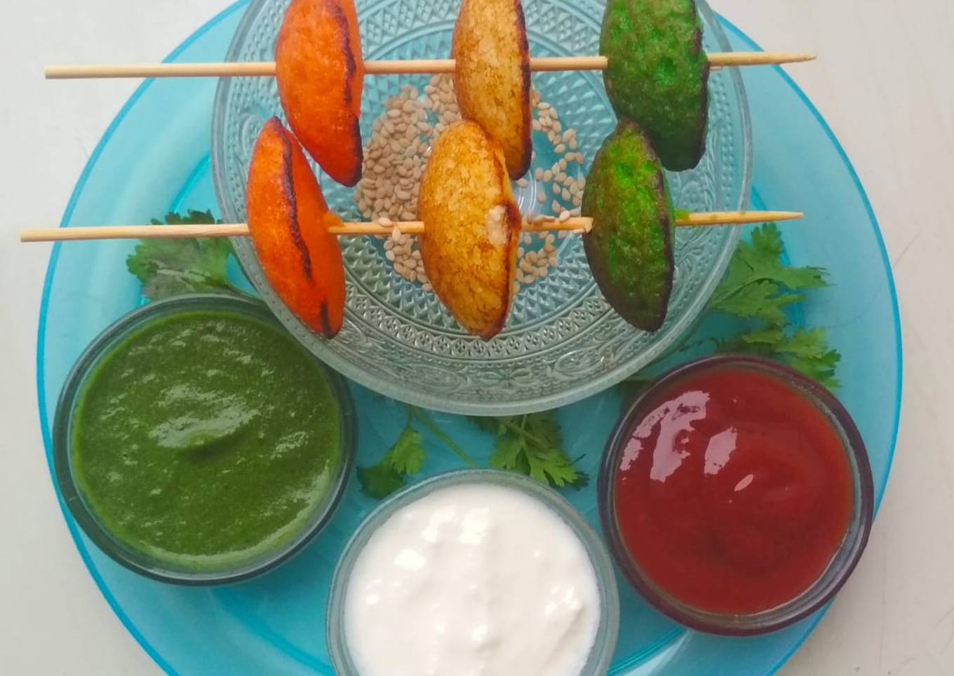 Tricolor Healthy Suji Hemispheres