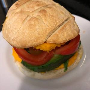 Sándwich de palta y tomate, fast food saludable!!