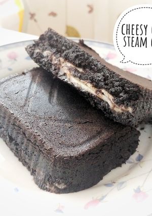 Foto resep Cheesy oreo steam cake