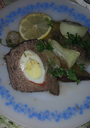 Una foto de Carne mechada al horno... Fácil!!!!