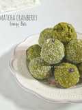 Matcha Cranberry Energy Balls