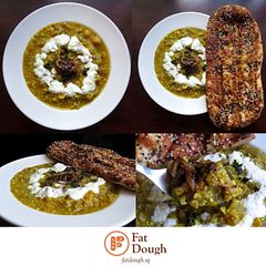 A picture of Ash-E Bademjan | Persian Eggplant Soup.