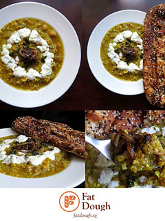 A picture of Ash-E Bademjan | Persian Eggplant Soup.