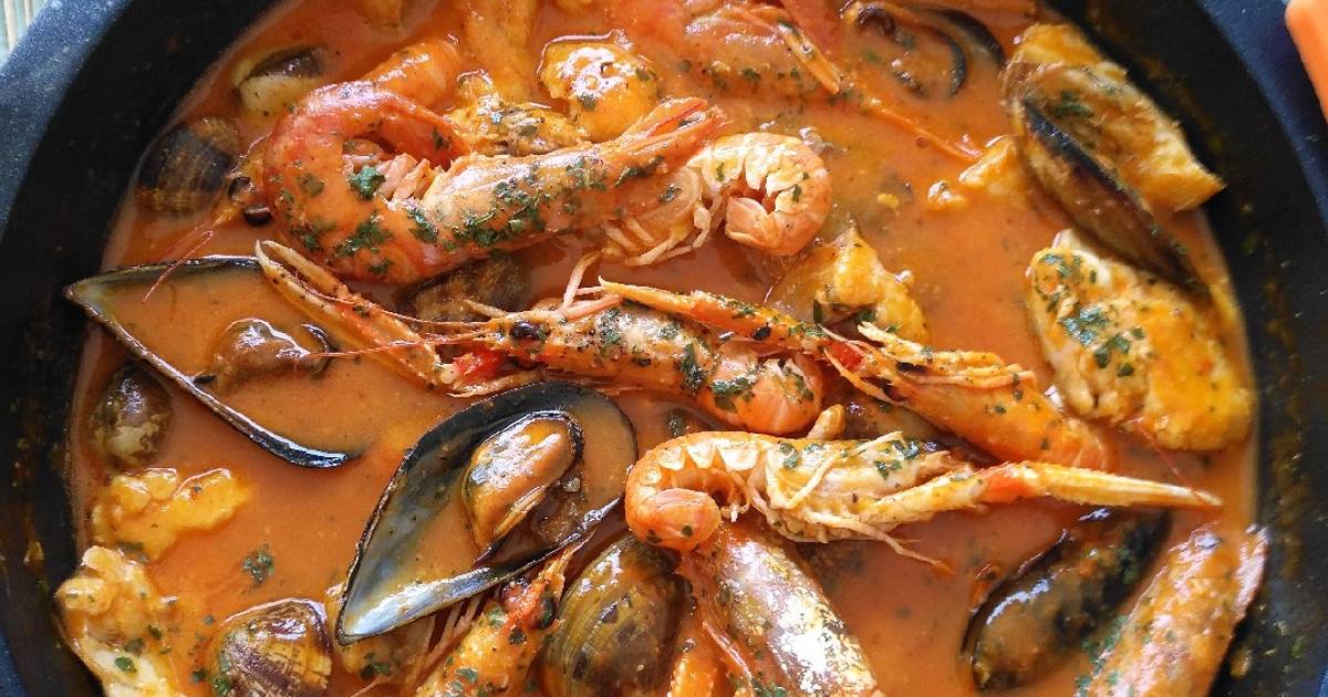 Zarzuela de pescados y marisco Receta de luzy- Cookpad