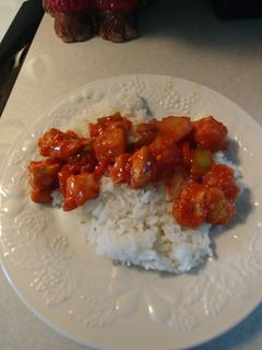 A picture of Pinoy Sweet and Sour Chicken.