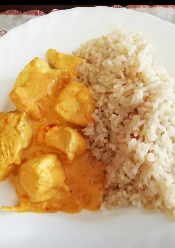Una foto de Pollo al curry