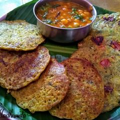 Green Moong Sprouts Chila A picture of Green Moong Sprouts Chila.