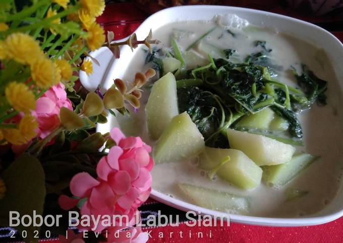 Bobor Bayam Labu Siam