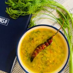 A picture of Dill Moong dal.