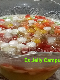 Foto resep Es Jelly Campur2 Rasa Melon Lemon