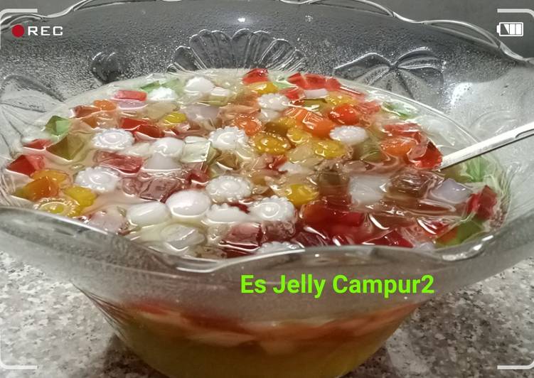 Rahasia Memasak Es Jelly Campur2 Rasa Melon Lemon Yang Renyah