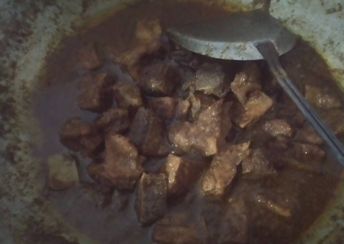 Gulai daging sapi bumbu instan