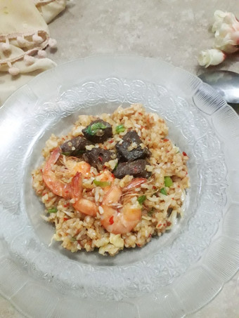 Resep Nasi goreng daging semur+udang Irit Anti Gagal