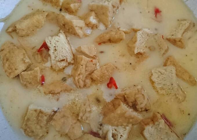 Resep: Sayur tahu santan sederhana Yang Sederhana