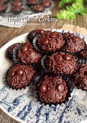 Foto resep Triple choco cookies