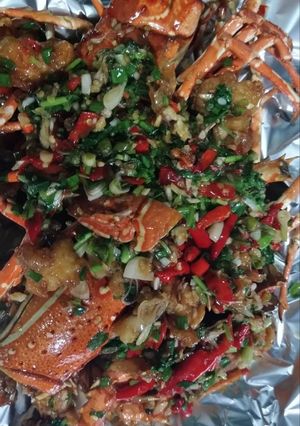 รูปของ กุ้งมังกรผัดพริกเกลือ