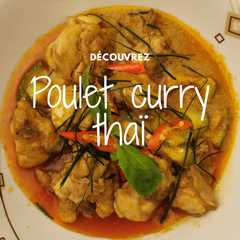 Une photo de Poulet curry thaï