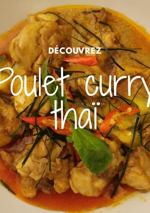Une photo de Poulet curry thaï