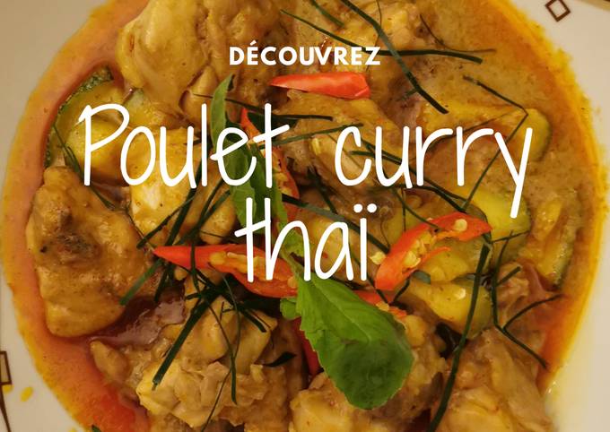 Poulet curry thaï