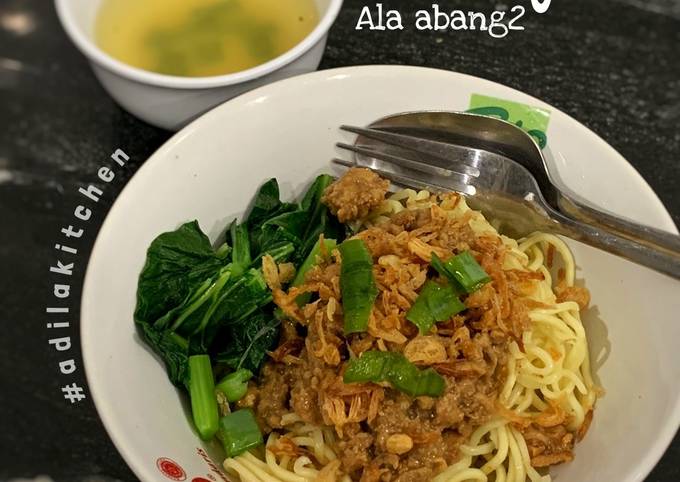 Resep Mie Ayam Ala Abang2 Gerobakan Oleh Adila Kitchen Cookpad