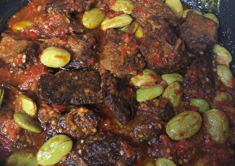 Resep Empal daging +pete mercon, Lezat Sekali