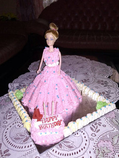 Foto resep Barbie Cake Ultah Base Cake Brownies Kukus