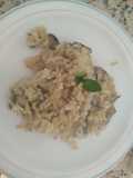 Risotto vegano de shiitake y champiñones