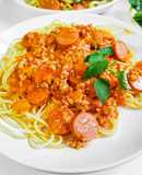 Spaghetti sốt cà chua thịt băm