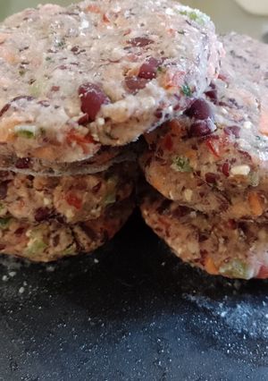 Una foto de Hamburguesas de porotos rojos